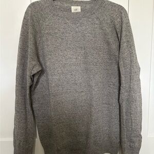 H&M Men's Heather Gray Crewneck Sweater